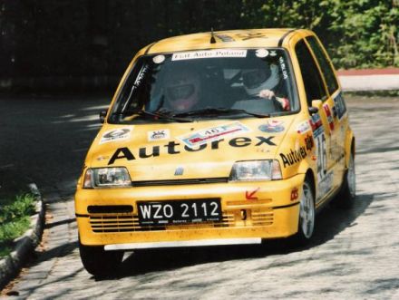 Jacek Sikora i Marek Kaczmarek - Fiat Cinquecento Sporting.